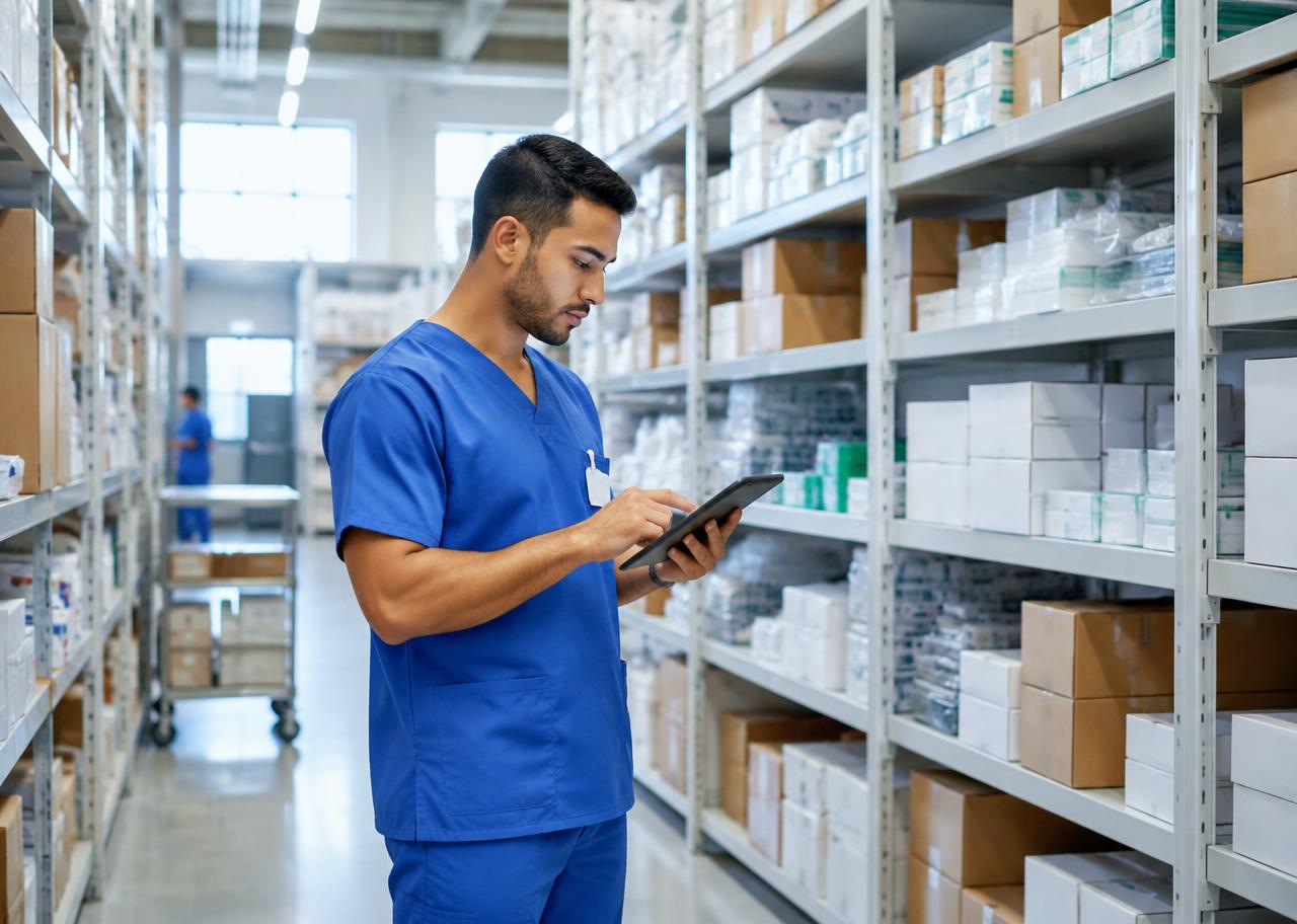 Organização de estoque hospitalar